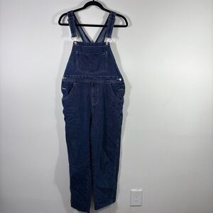 We Wore What Denim Overalls Women's L Blue Straight Leg Cotton Classic